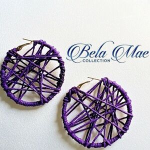 Purple Dream Catcher Earrings